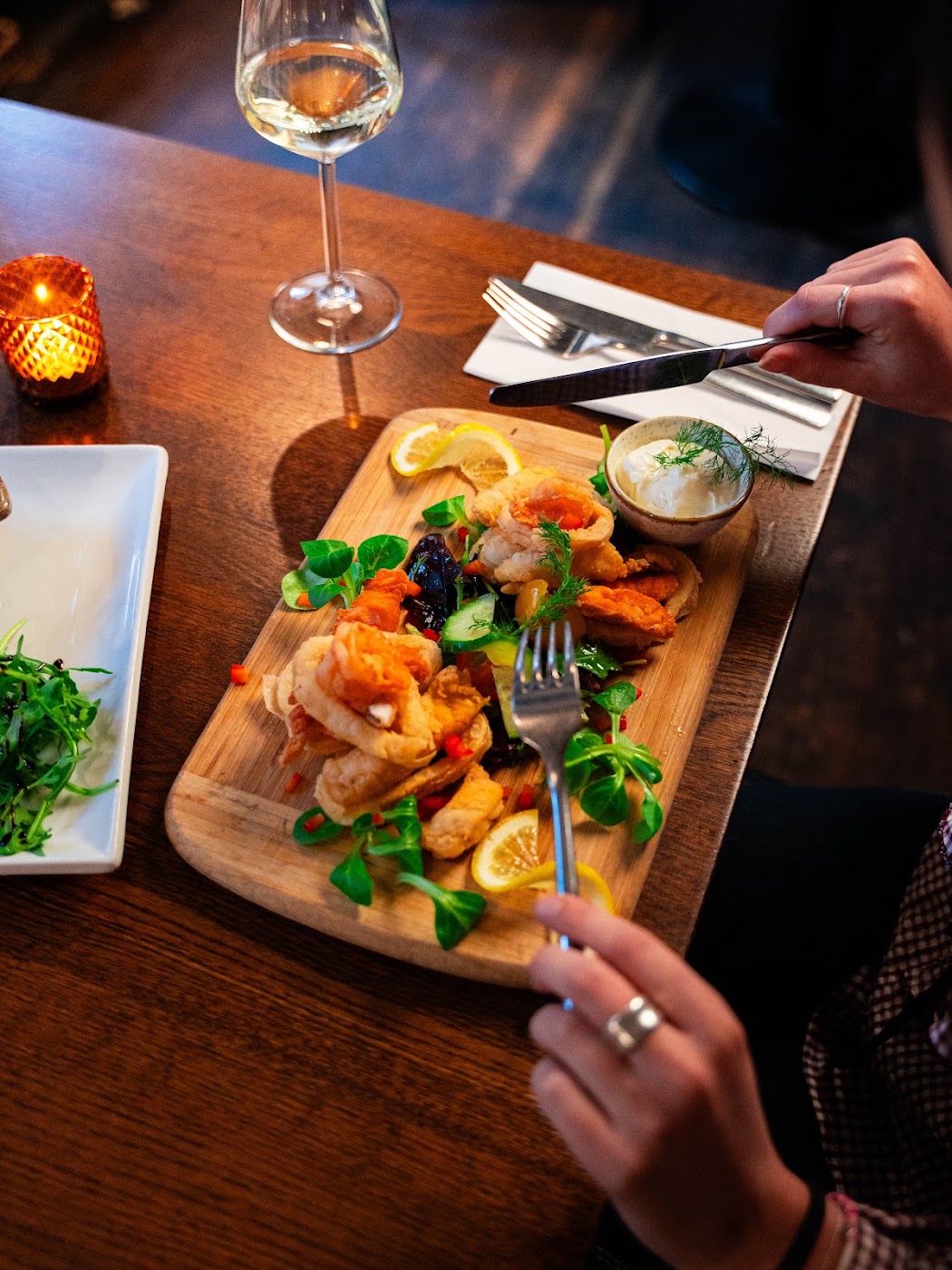 fried seafood platter